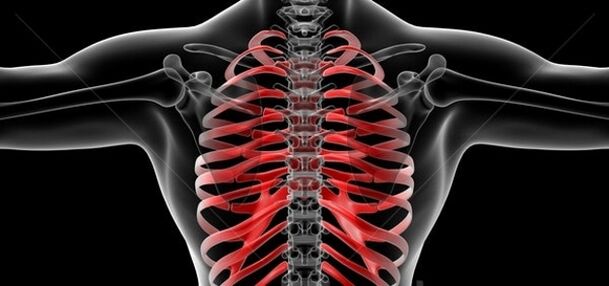 lesión de la columna vertebral en la osteocondrosis